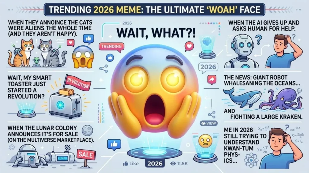 Trending Woah Emoji Meme in 2026