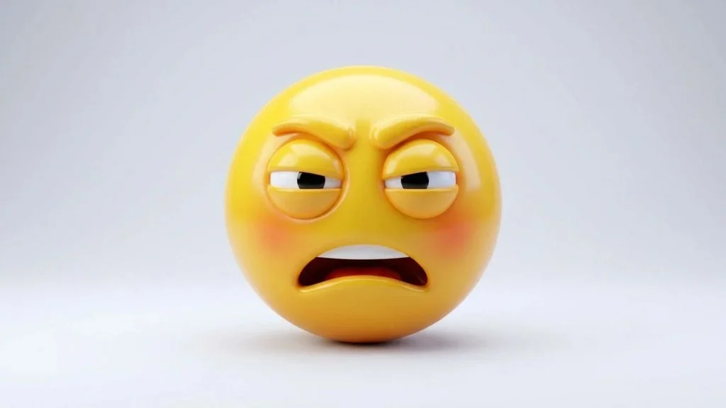 Frustrated Face Emoji Mean